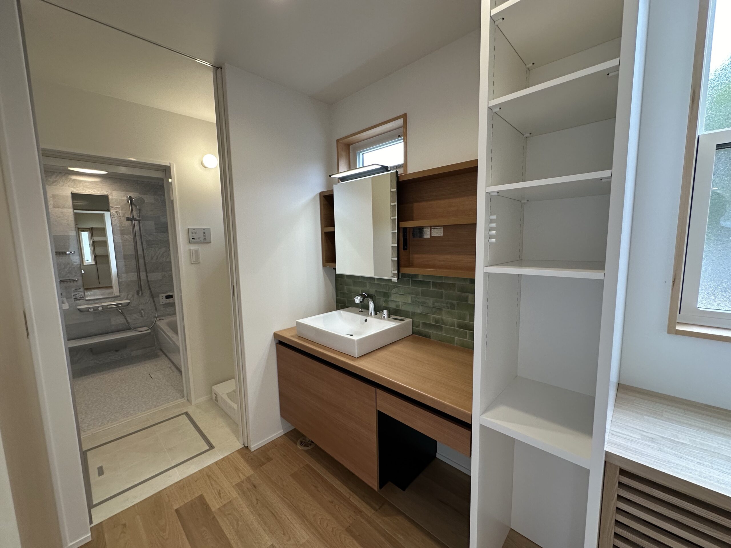 吹田市新築注文住宅の洗面室♪